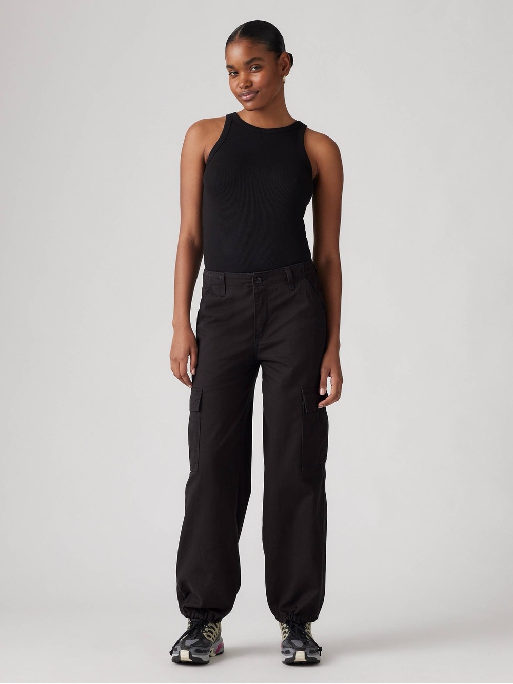 Levi’s black 94 BAGGY CARGO PANTS 25